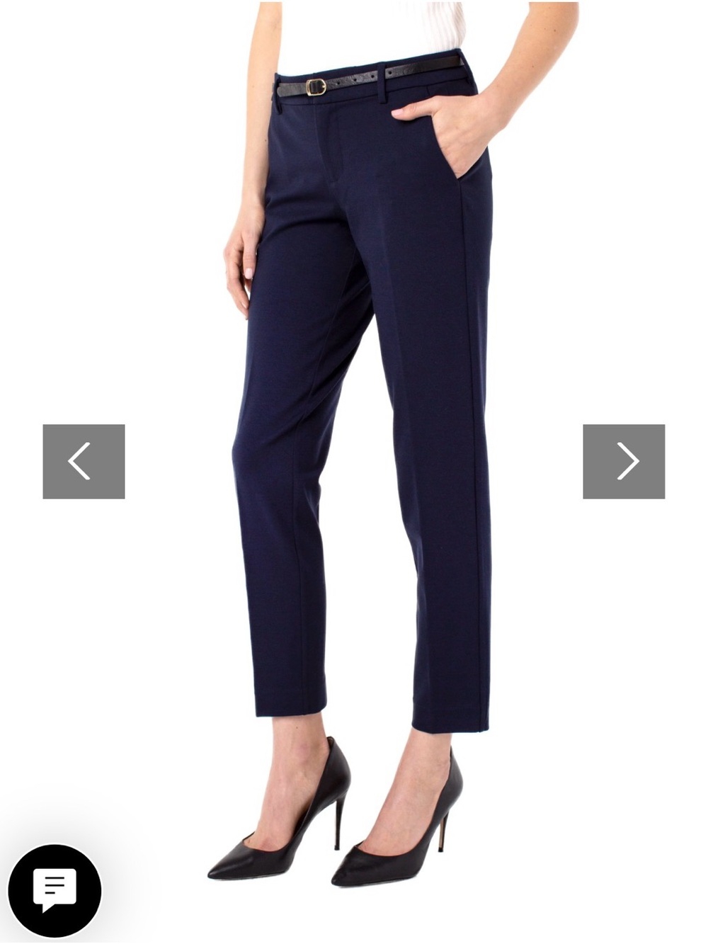 Liverpool Los Angeles Kelsey Trouser Cadet blue, Sz 6